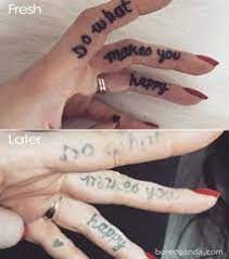 tatouage sur les doigts, un emplacement de tattoo qui guérie très mal.